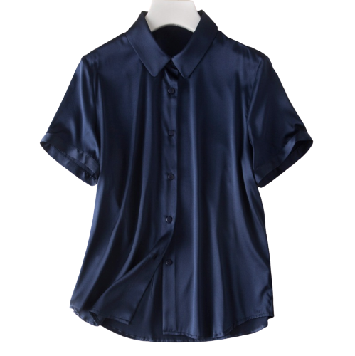 Women's Silk Short Sleeve Shirts