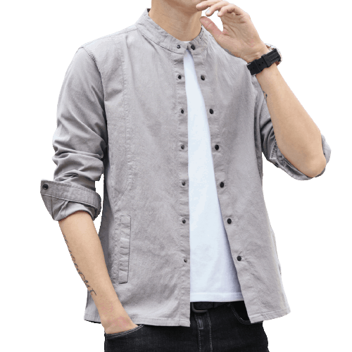 Men's Cotton Stang Collar Shirts