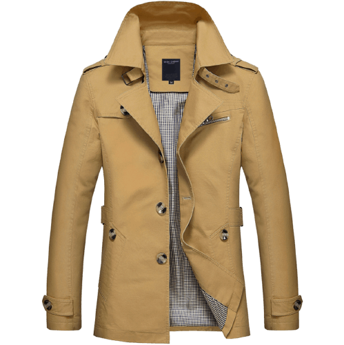 Men's Casual Long Jacket
