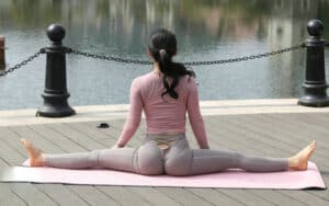 Light Pink And Light Gray Yoga Pants 3