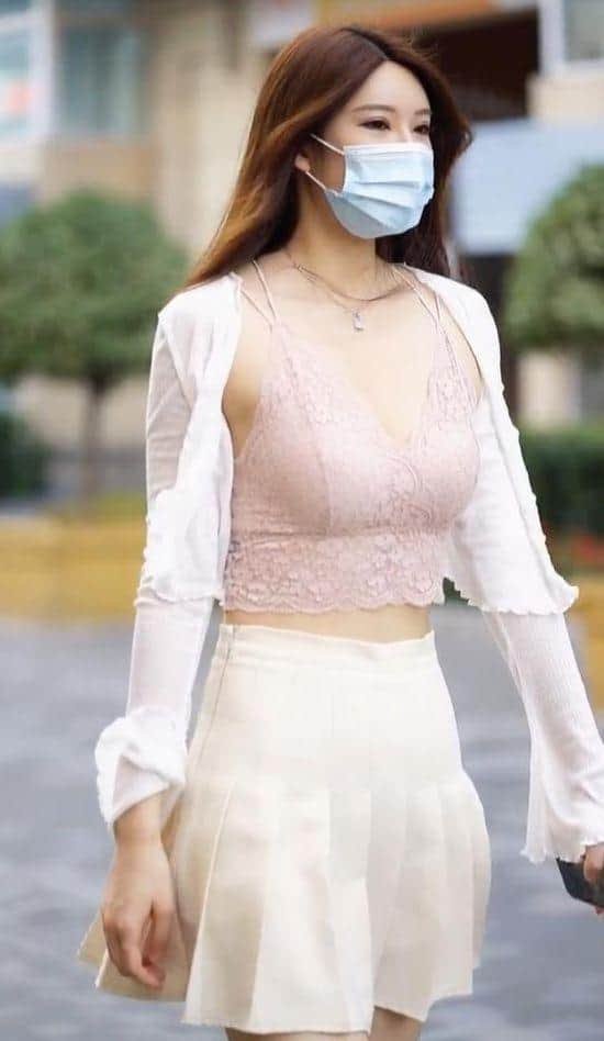 Pure White A Line Skirt 3
