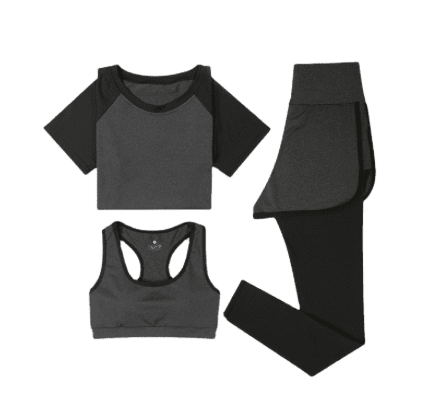 Three-Piece Quick Dry Fitness Set - Shanghai Garment