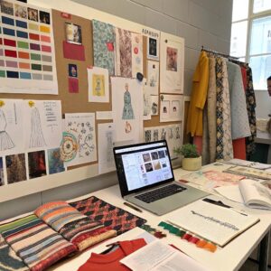 a-designer-s-workspace-with-fabric-samples--printi