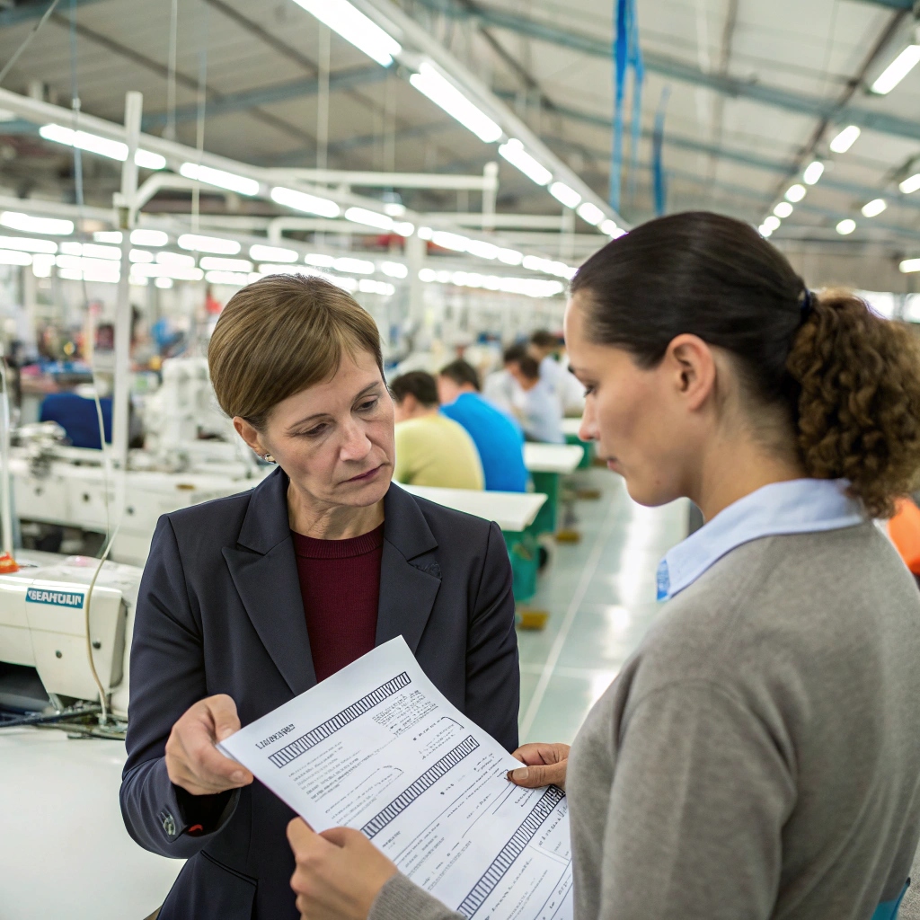 Garment factory inspection, quality control discussion