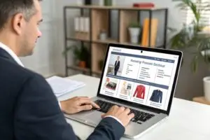 a-business-professional-reviewing-a-list-of-cloth