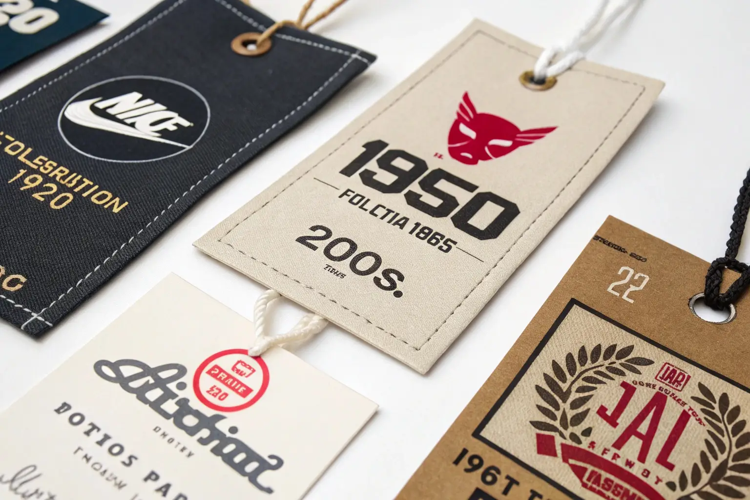 Custom clothing hang tags, premium garment labels