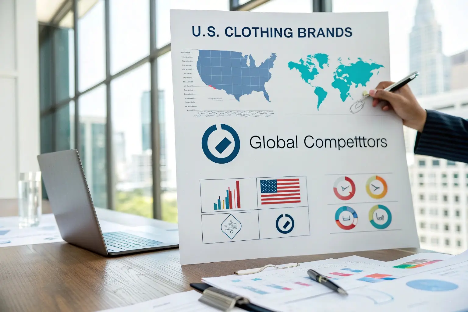 U.S. clothing brands market analysis, global competitors