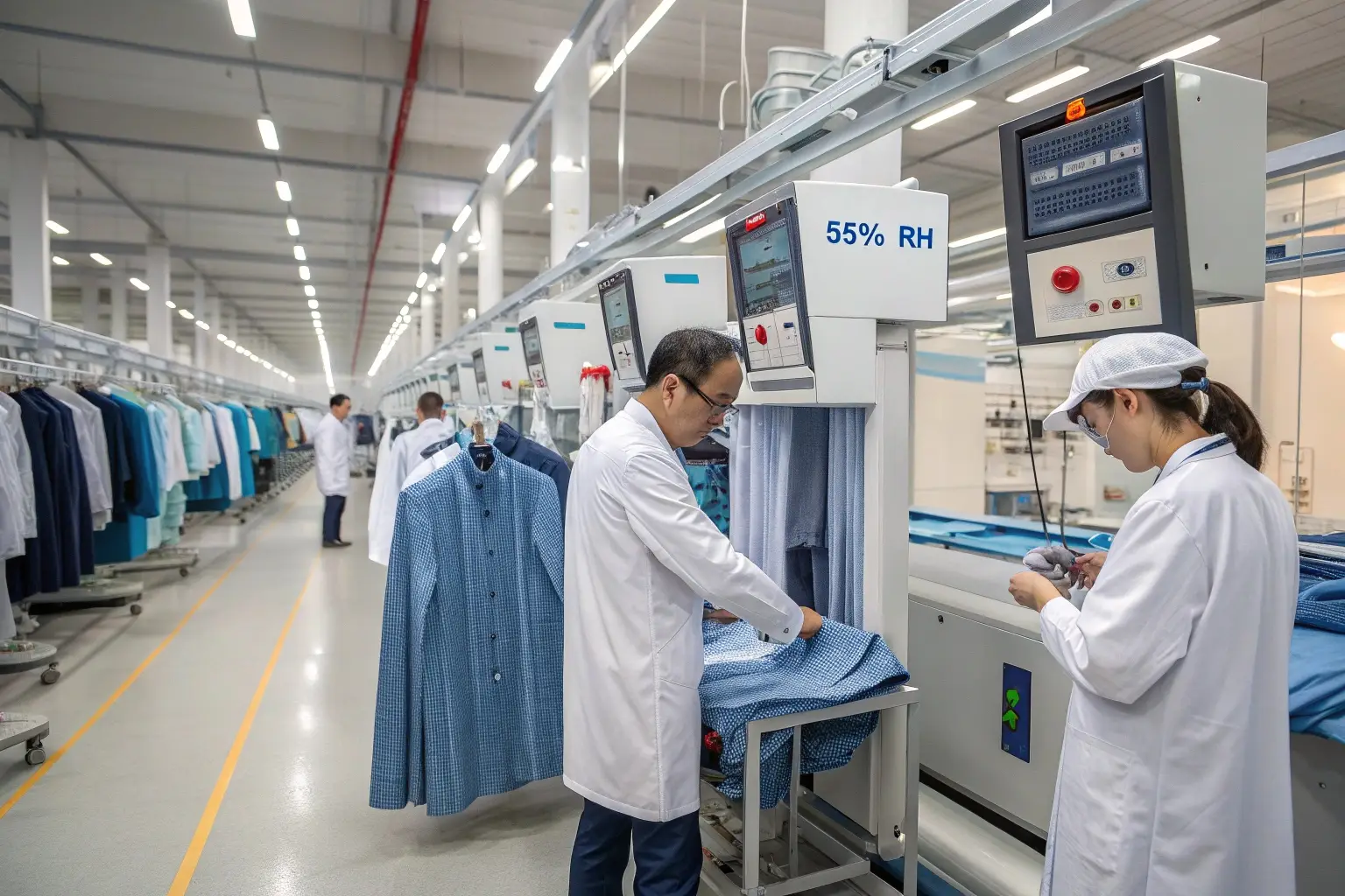 Automated garment manufacturing, quality control, professional inspection