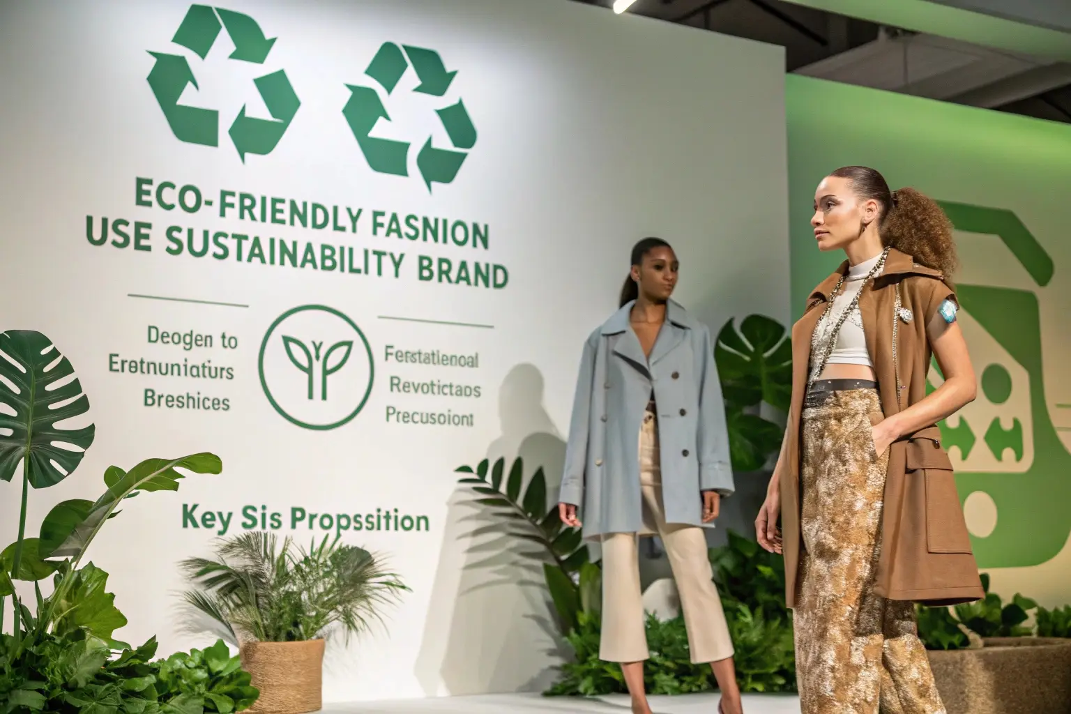 Sustainable fashion show, eco-friendly clothing runway