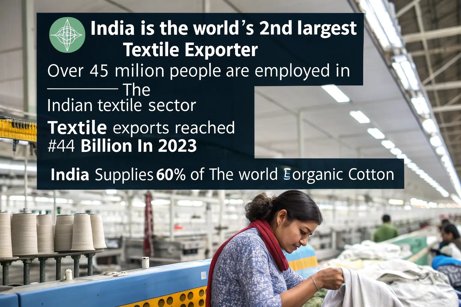 India's textile industry statistics and organic cotton supply