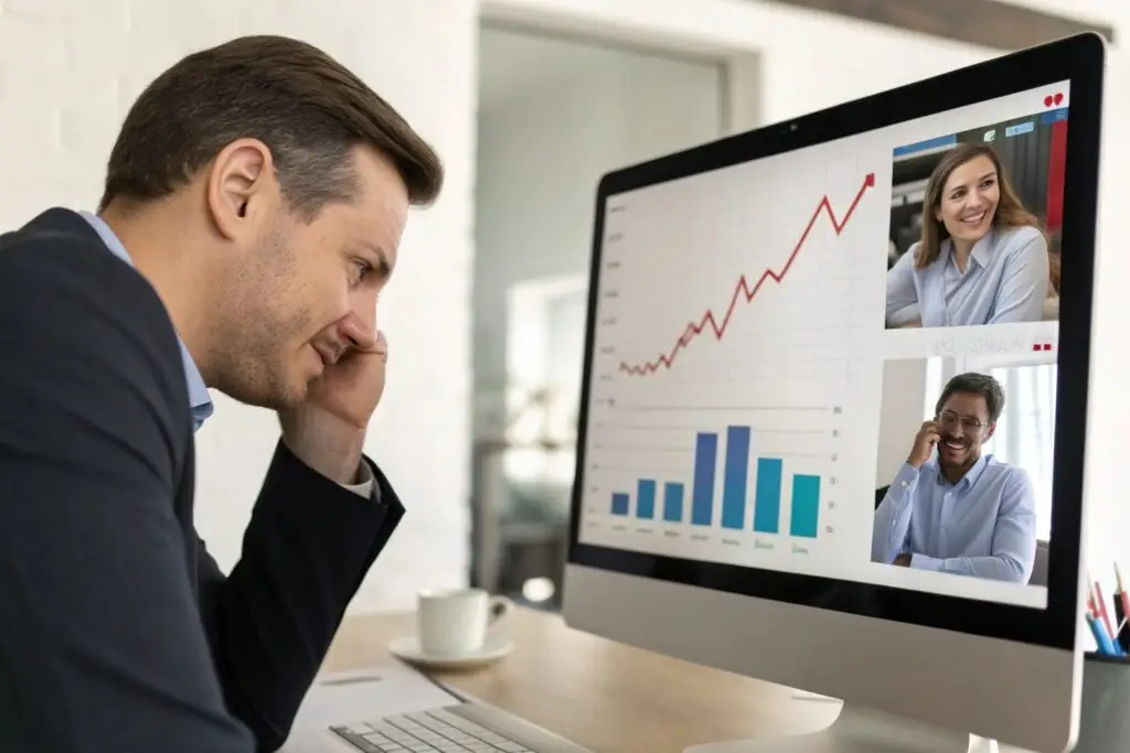 Business Owner Analyzing Sales