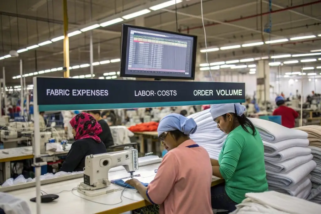 Busy Clothing Factory