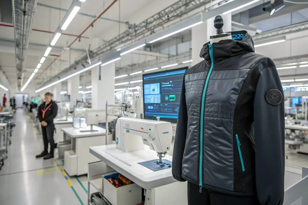 Modern apparel manufacturing with advanced technology