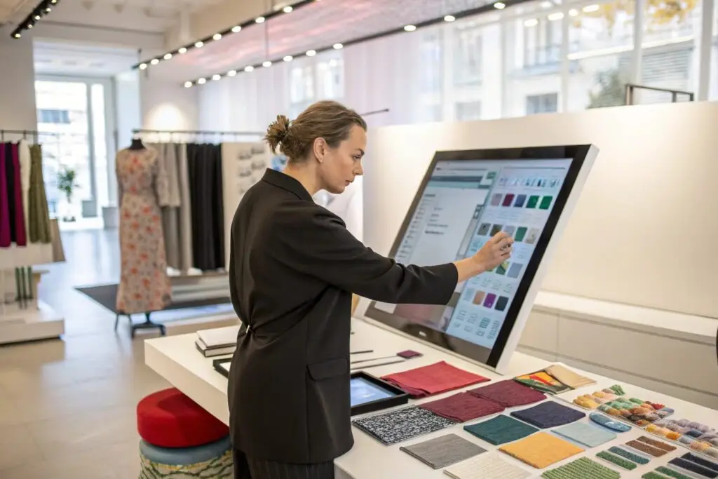 Digital fabric selection for modern fashion design