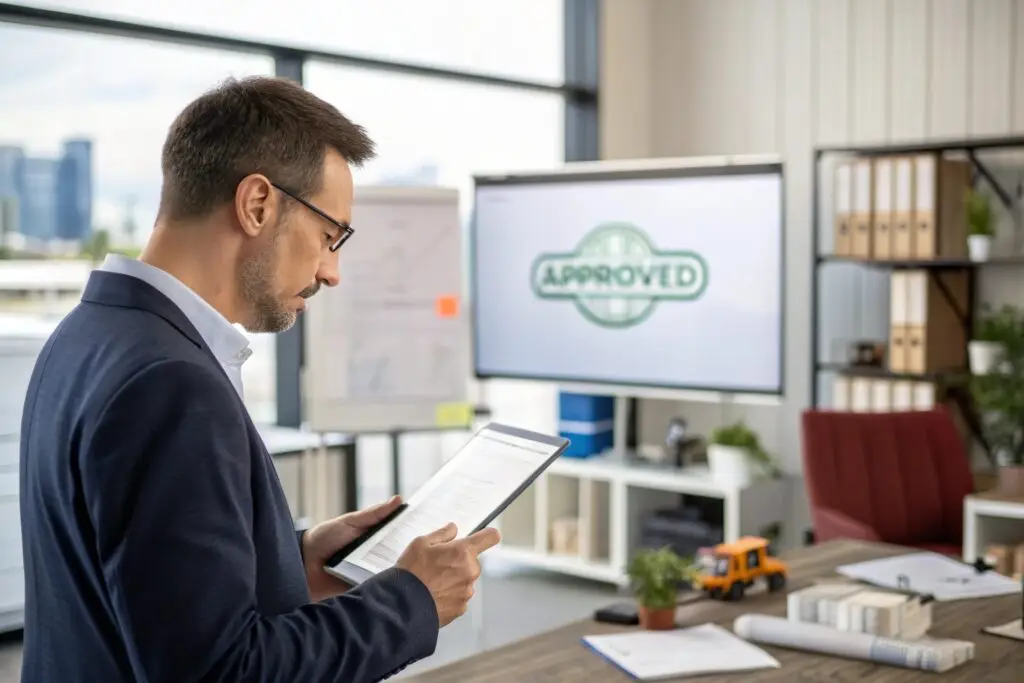 Logistics expert in a professional office setting