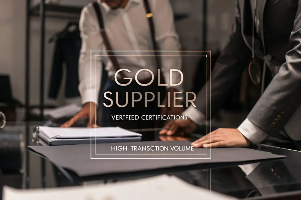 Certified gold supplier with verified credentials in the fashion industry