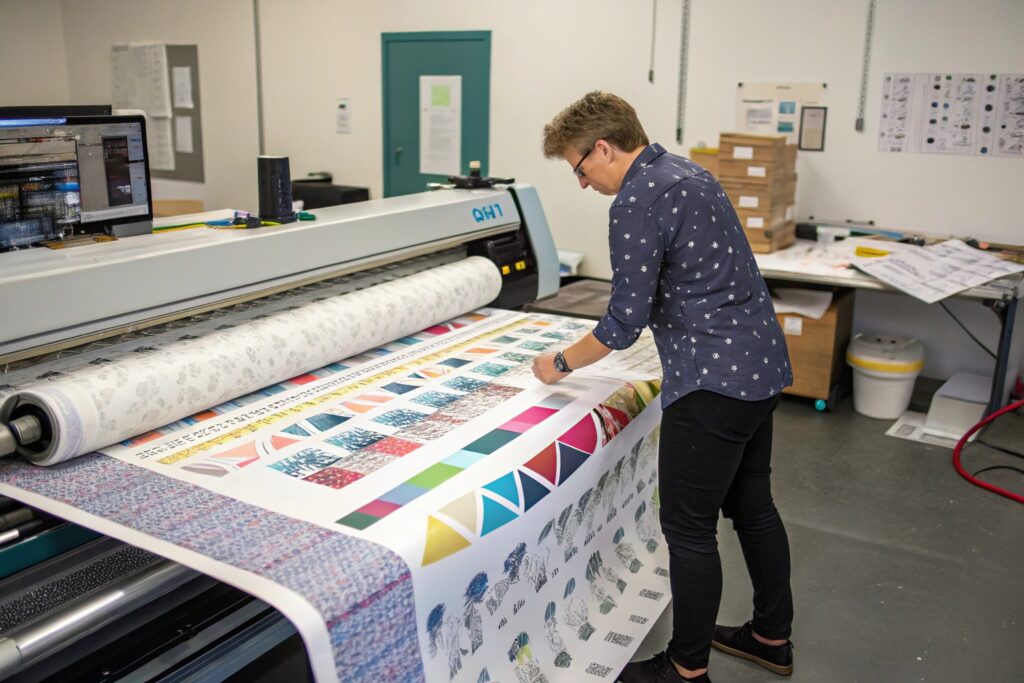 Scaling Up: How Fabric Patterns Can Change from Strike Off to Production.