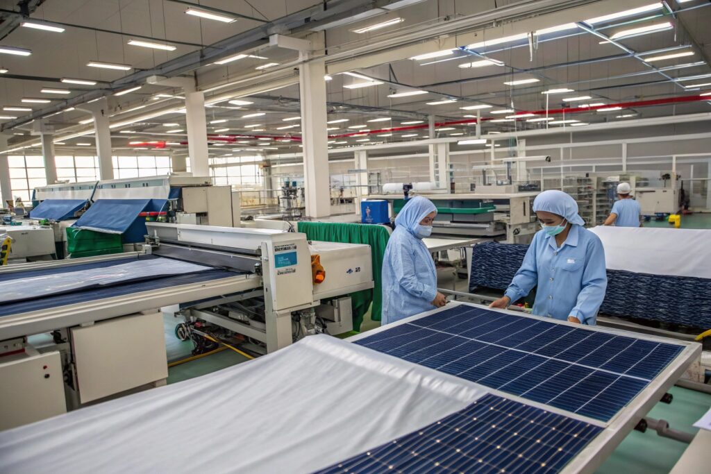 Eco-friendly textile production with advanced machinery