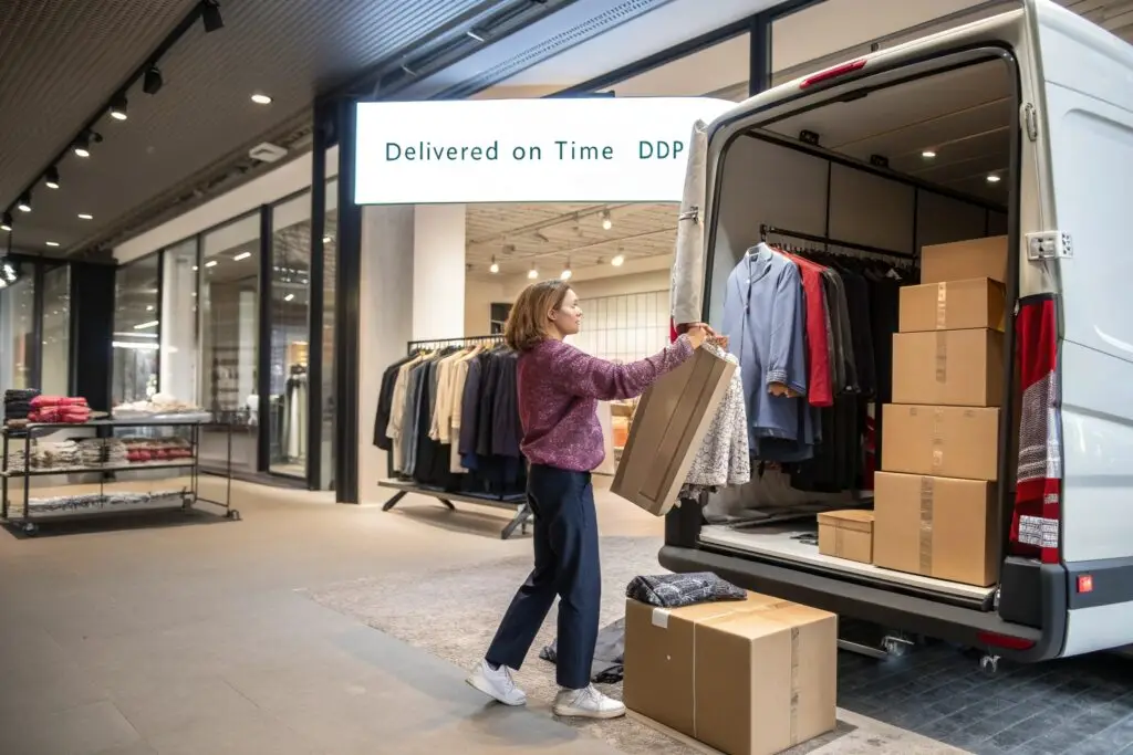 Fashion Boutique Owner Receiving Shipment