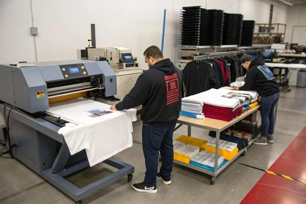 High-quality t-shirt printing using advanced technology