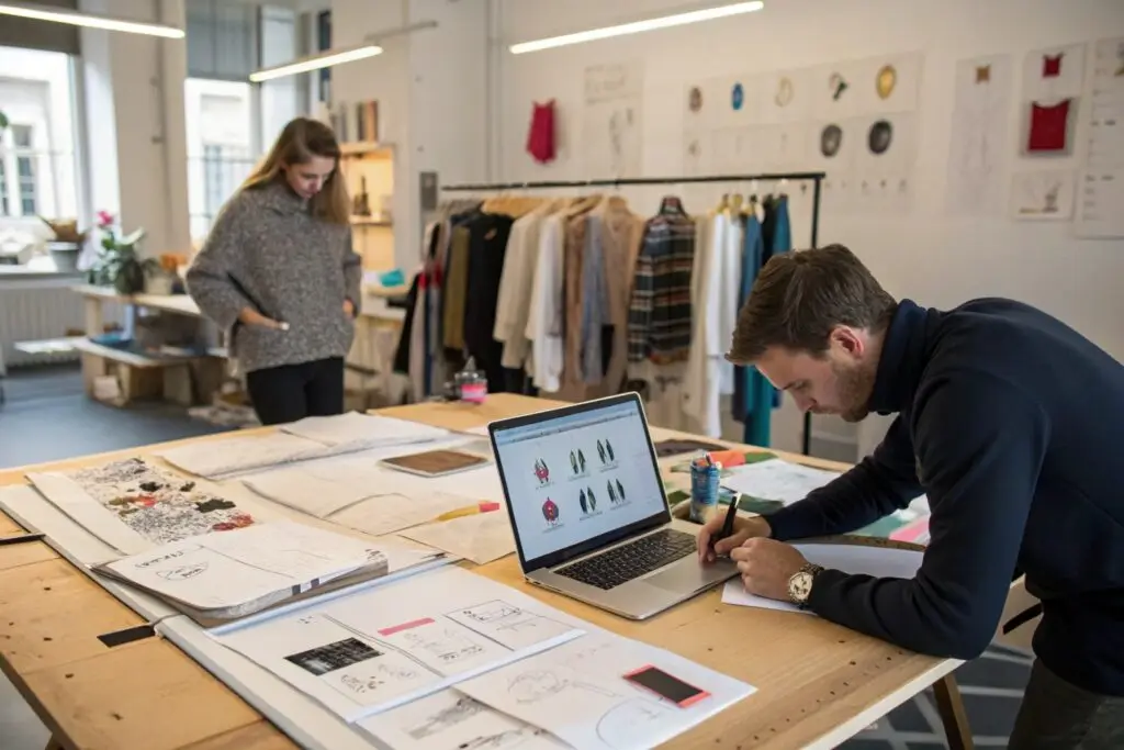 Startup Clothing Brand's Workspace