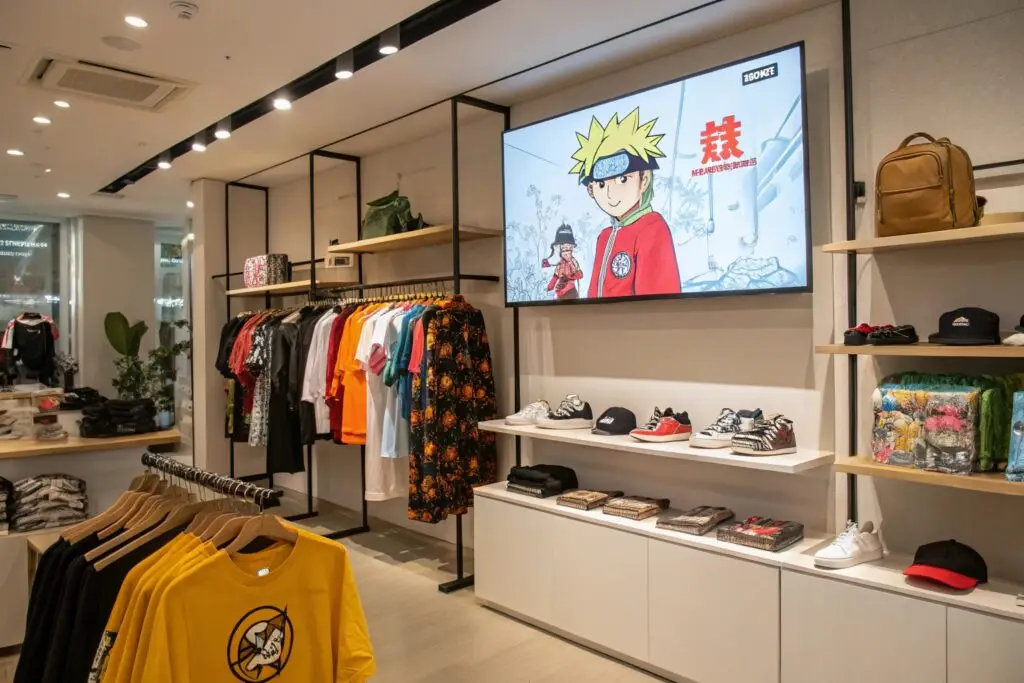 Trendy streetwear boutique featuring graphic apparel