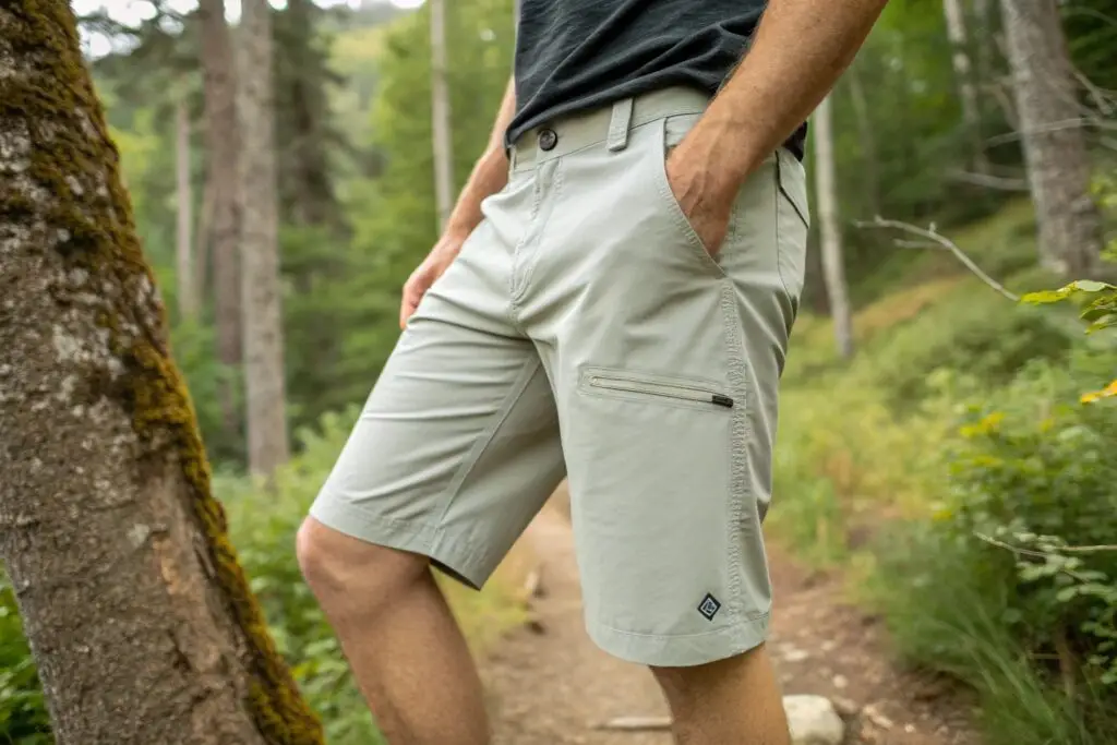 Men's lightweight hiking shorts, outdoor adventure wear