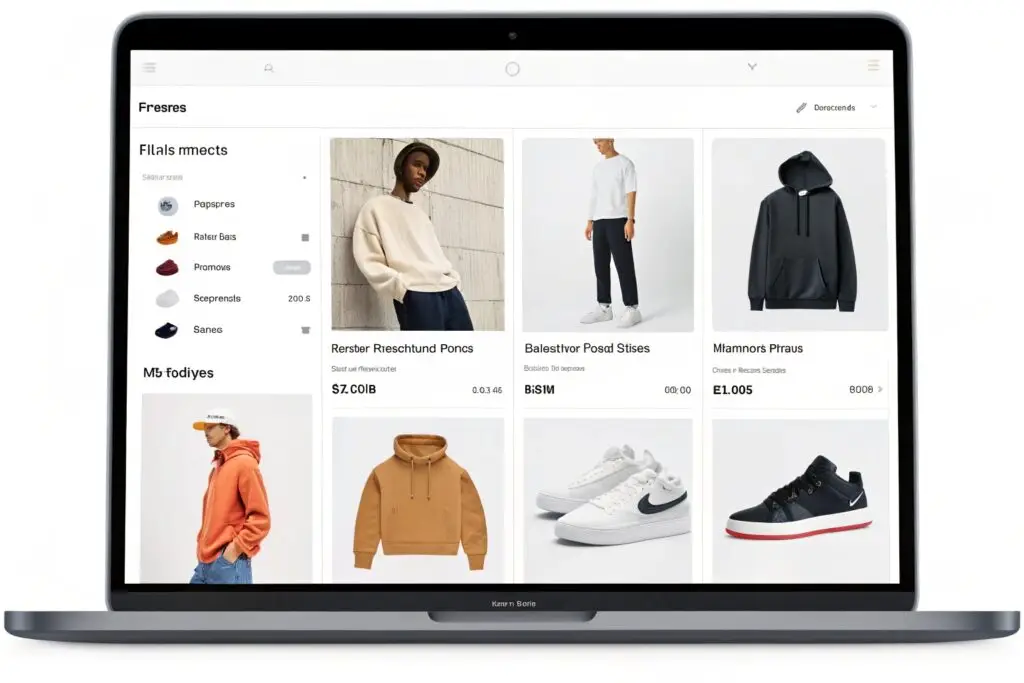 A buyer exploring a niche wholesale platform dedicated to fashion products