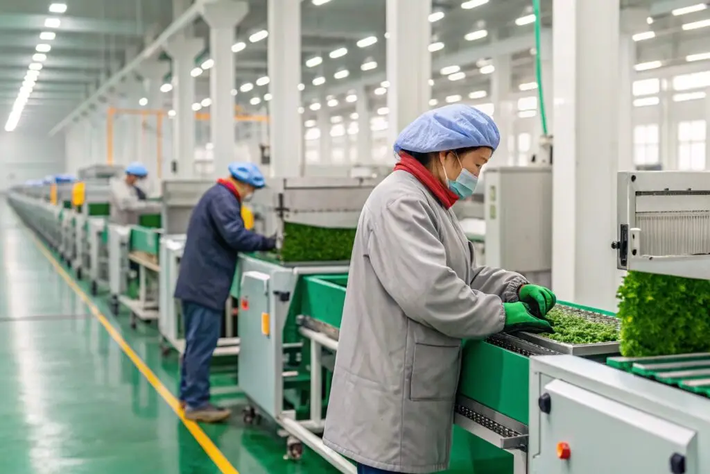 Chinese factory implementing advanced clean production