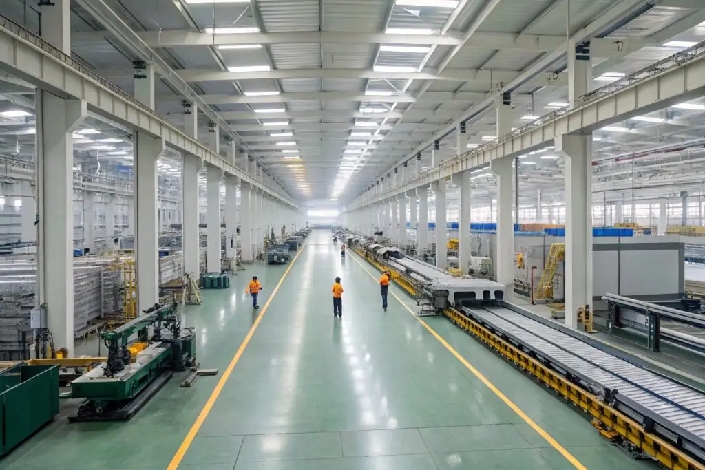 Chinese manufacturing facility with large scale operations