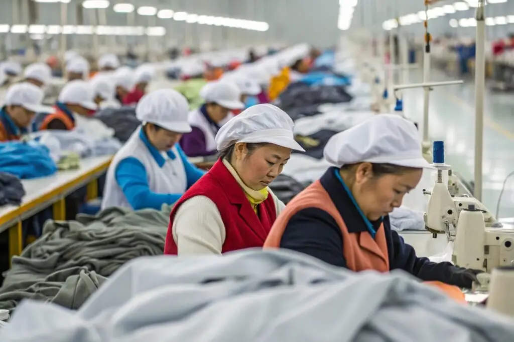 Women working in a clothing factory