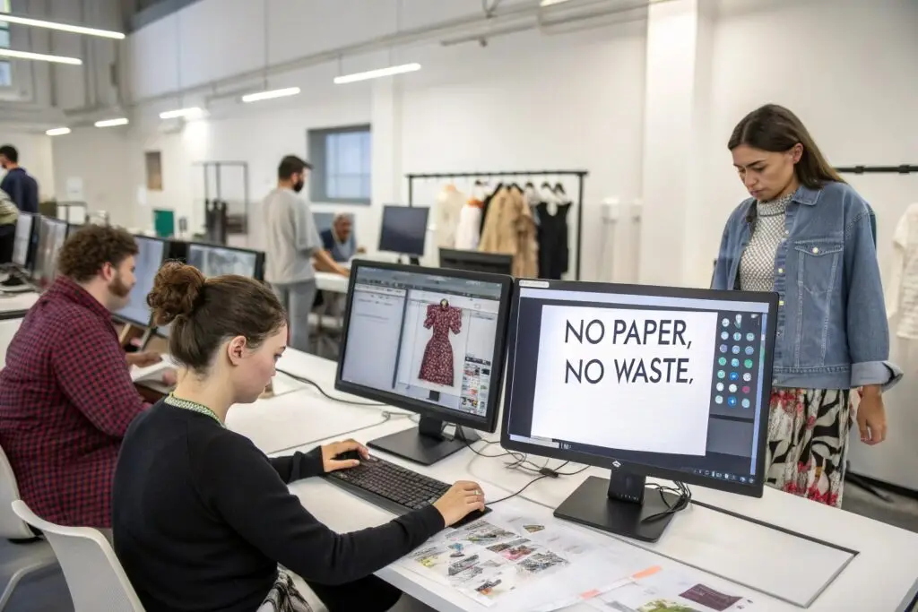 Fashion designers using digital tools to reduce waste
