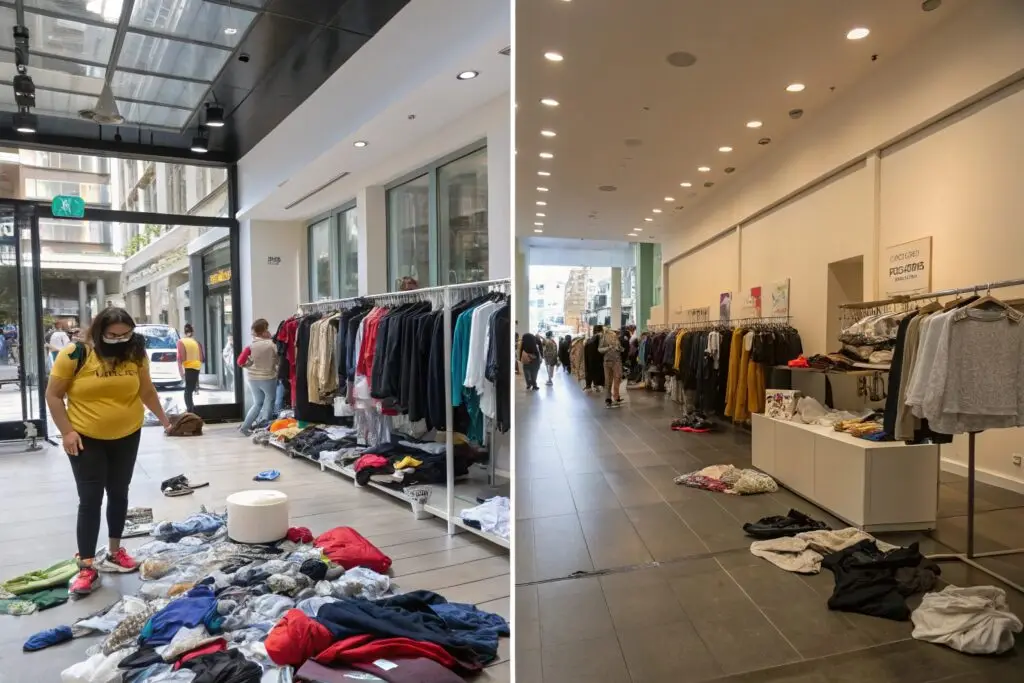 Comparison of sustainable clothing rental and fast fashion waste