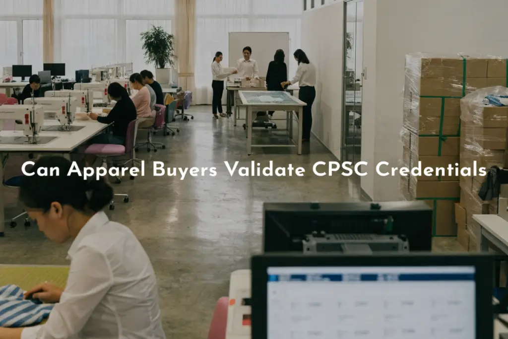 How Can Apparel Buyers Validate CPSC Credentials from a Kidswear Factory?