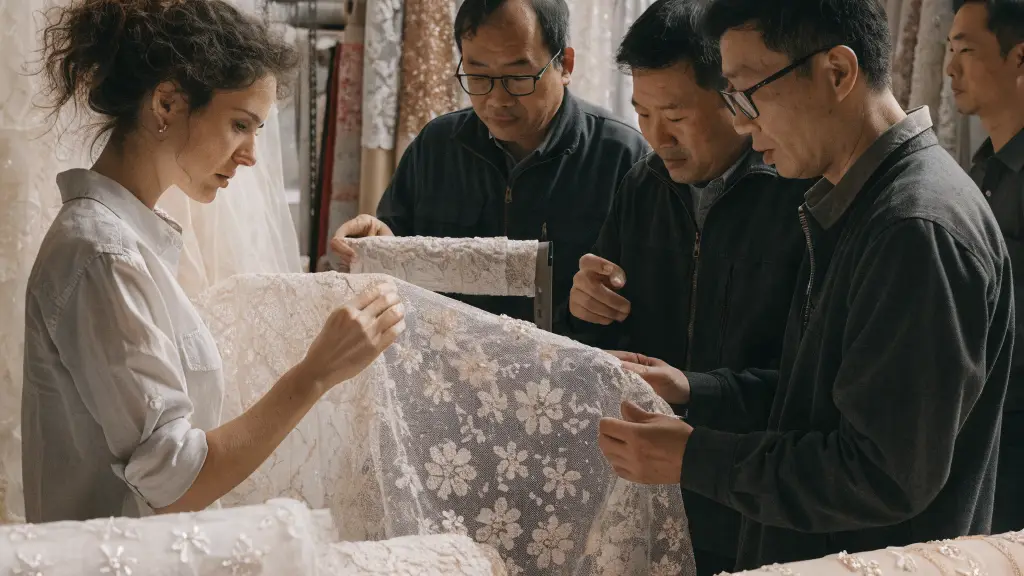 How Can Buyers Source Lace and Embellished Fabrics from China?