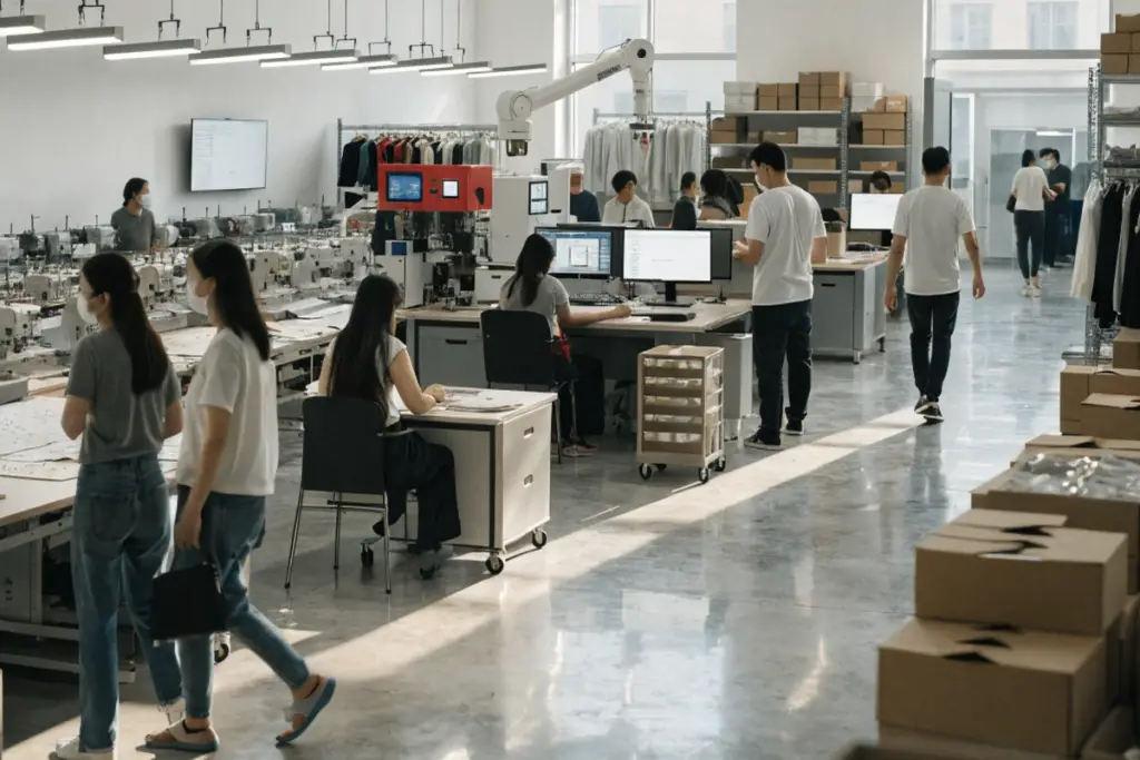 How Can Buyers Verify a Chinese Garment Factory's 8 Production Lines?