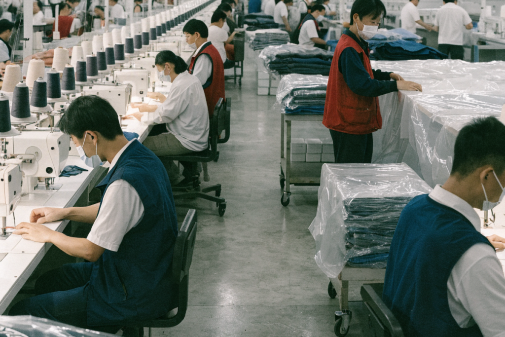 How Can Eight Production Lines Speed Up Custom Garment Orders?