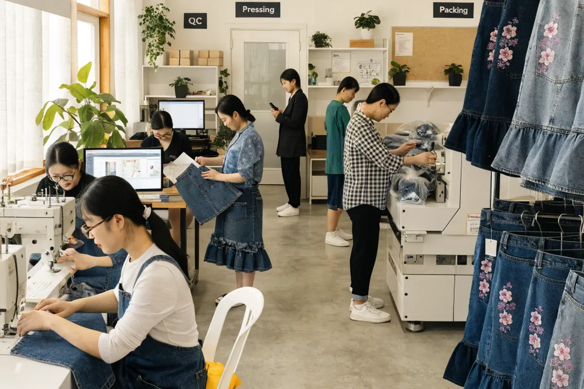 How Does Fumao Develop Women'S Denim Skirts?