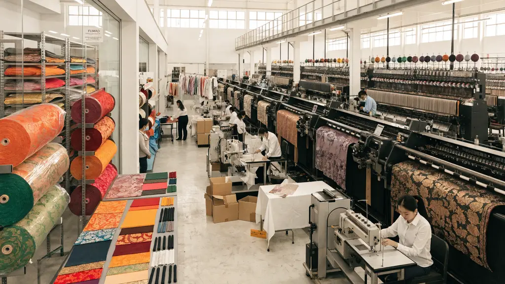 How Does Fumao Source Brocade And Jacquard Fabric?