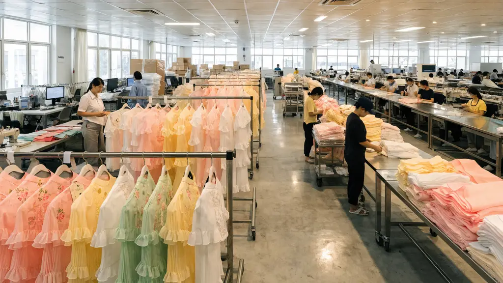 How Does Fumao Source Chiffon Fabric Blouses?