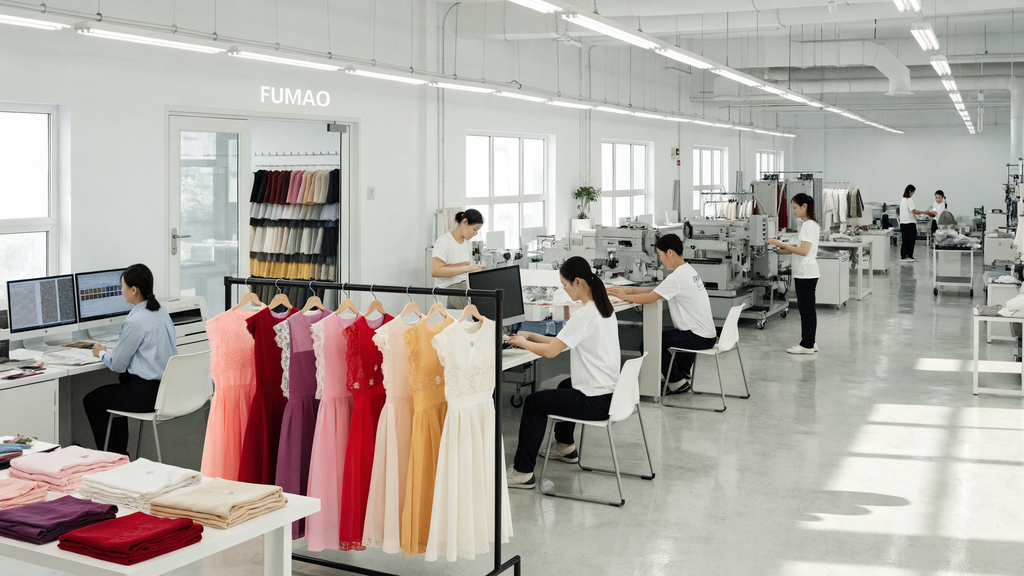 How Does Fumao Source Crepe Fabric Dresses?