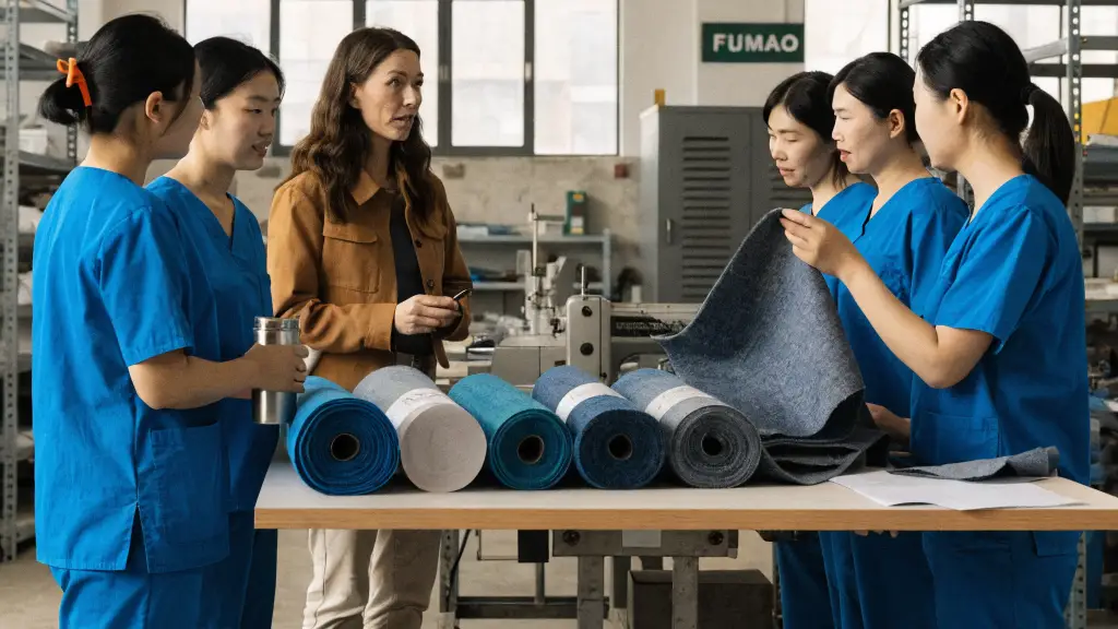 How Does Fumao Supply Scrubs?