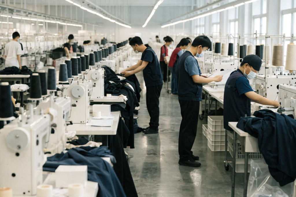 How Should Blazer Buyers Inspect Interlining Before Approving Production?