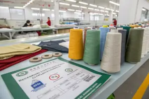 Why is GRS recycled textile certification essential for importing childrens clothing to North America?