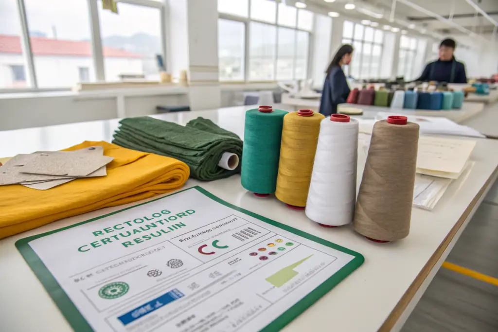 Why is GRS recycled textile certification essential for importing cut and sew apparel to North America?