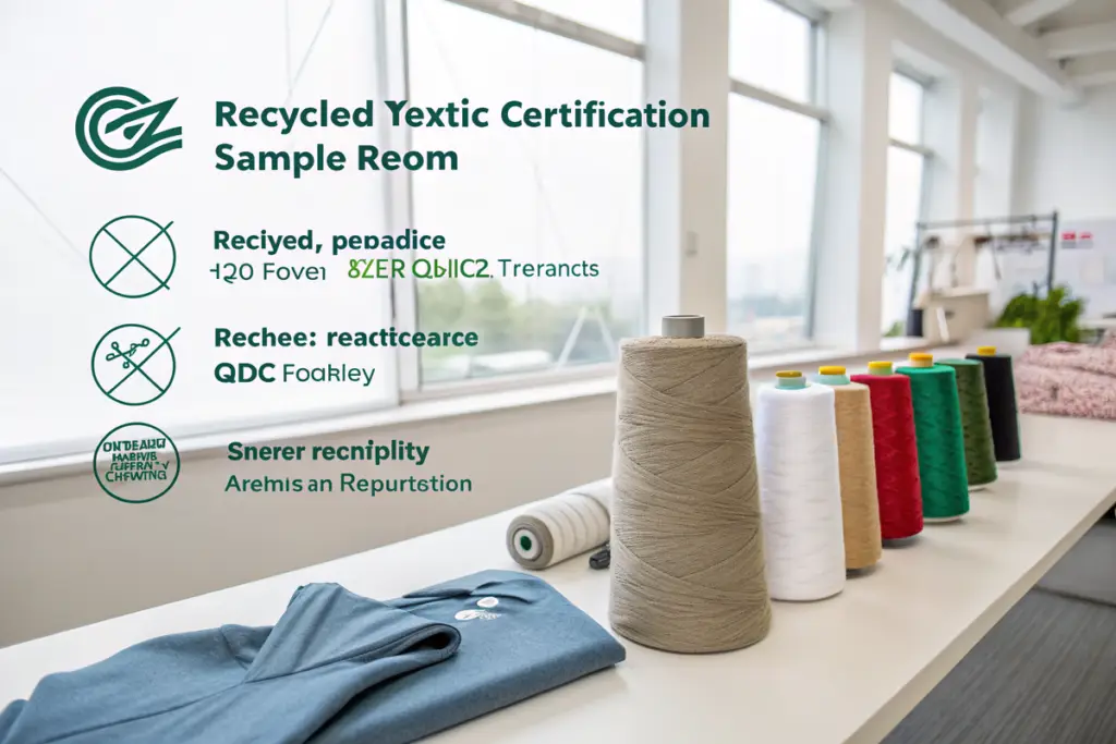 Why is GRS recycled textile certification essential for importing hoodies to North America?
