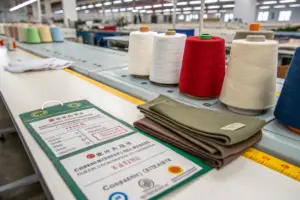 Why is GRS recycled textile certification essential for importing menswear to North America?