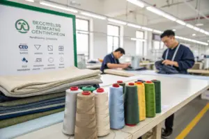 Why is GRS recycled textile certification essential for importing polo shirts to North America?
