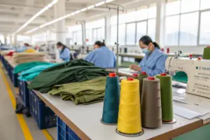Why is GRS recycled textile certification essential for importing scrubs to North America?