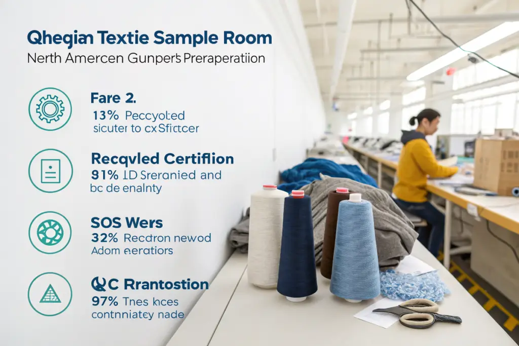 Why is GRS recycled textile certification essential for importing sportswear to North America?